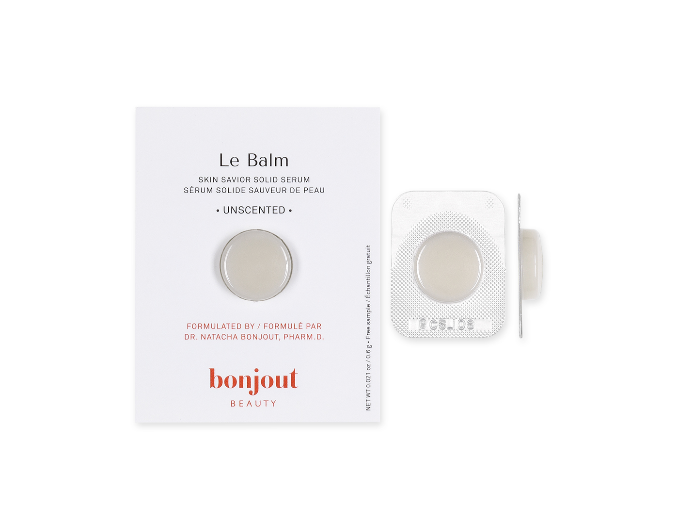 Échantillon sérum solide Le Balm Bonjout Beauty